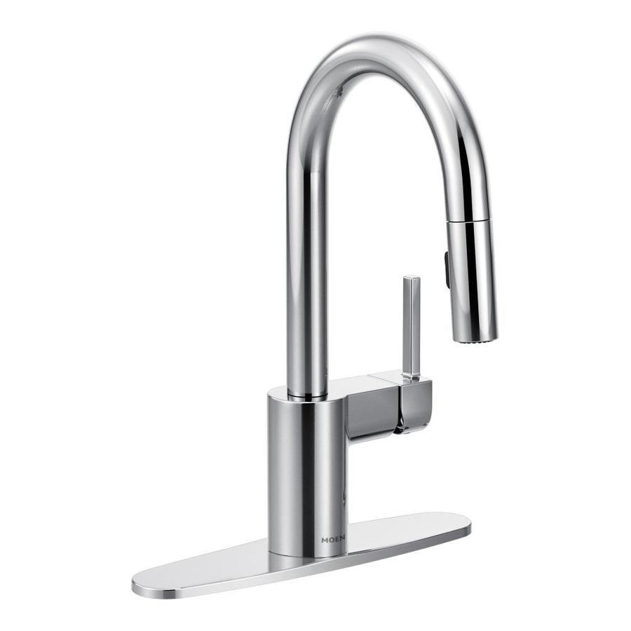 Moen Align Chrome 1-Handle Deck-Mount Bar and Prep Handle Kitchen Faucet