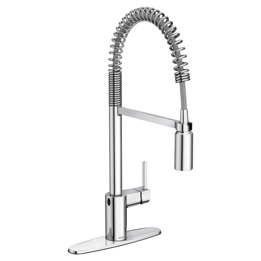 Moen Align Chrome 1-Handle Deck-Mount Pull-Down Touchless Kitchen Faucet