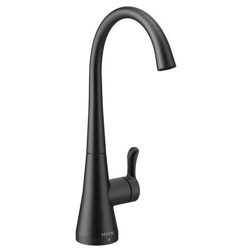 Moen Sip Matte Black 1-Handle Deck-Mount High-Arc Handle Kitchen Faucet