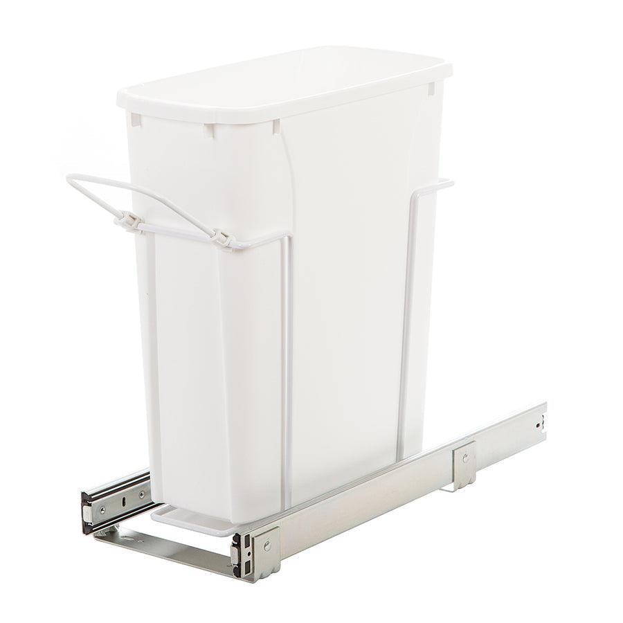 Knape & Vogt 20-Quart Plastic Pull Out Trash Can