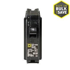 Square D Homeline 15-Amp 1-Pole Standard Trip Circuit Breaker