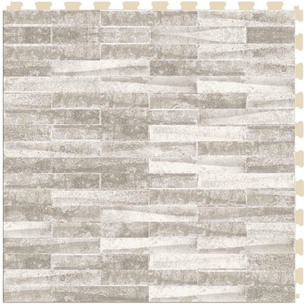 Perfection Floor Tile Master Mosaic Castle Stone/Satin 20-in x 20-in Water Resistant Interlocking Luxury Flooring (16.7-sq ft)