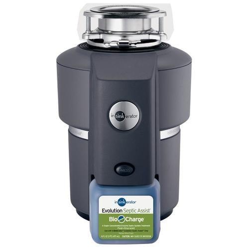 InSinkErator Evolution Septic Assist 3/4-HP Continuous Feed Noise Insulation Garbage Disposal