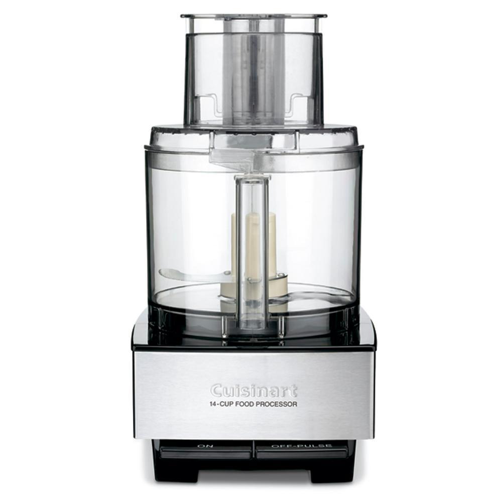 Custom 14-Cup 2-Speed Brushed Stainless Steel Food Processor with Pulse Control