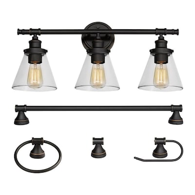 Globe 5-Piece Parker Oil Rubbed Bronze Decorative Bathroom Hardware Set