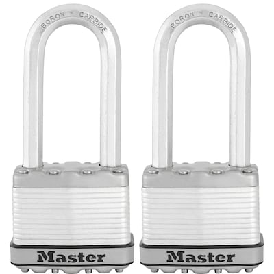 Master Lock 2-Pack 2.058-in Steel Keyed Padlock