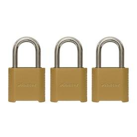 Master Lock 3-Pack 2-in Zinc Combination Padlock