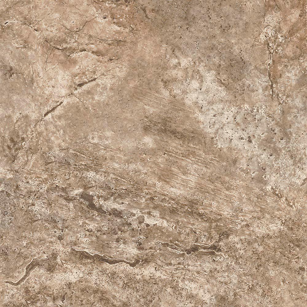 Armstrong Fawn Travertine Silver 12 in. x 12 in. Residential Peel and Stick Vinyl Tile Flooring (45 sq. ft. / case)