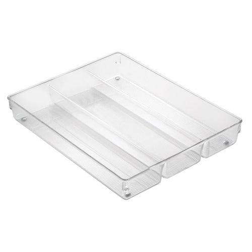 interDesign 13.8-in x 10.6-in Plastic Cutlery Insert Drawer Organizer
