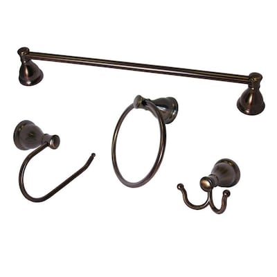 ARISTA 4-Piece Castilla Oil-Rubbed Bronze Decorative Bathroom Hardware Set
