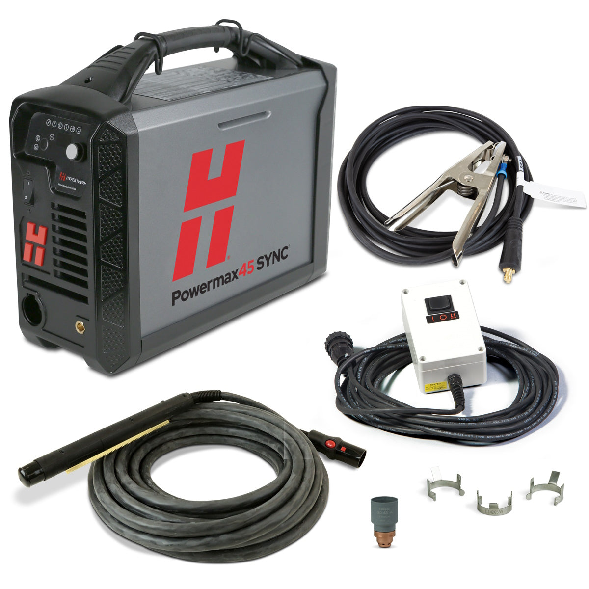 Hypertherm Powermax 45 SYNC Plasma w/25ft Mechanized Torch and On/Off Pendant (088582)