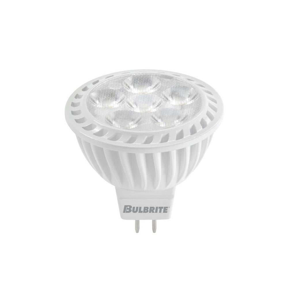 Bulbrite 50-Watt Equivalent Soft White Light MR16 Dimmable LED Narrow Flood Light Bulb (2-Pack)
