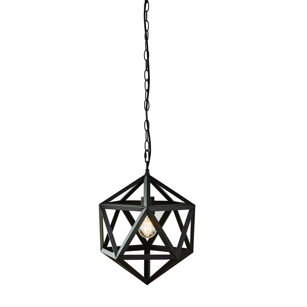 1-Light Bronze Outdoor Pendant Light (Bulb Included)