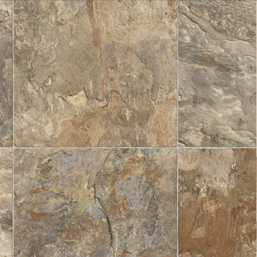 IVC Fowler Tile Residential Vinyl Sheet, Sold by 13.2 ft. Wide x Custom Length