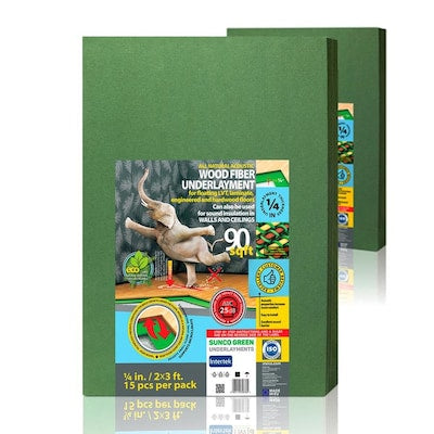 STEICO Natural acoustic wood fiber underlayment 180-sq ft Premium 6 mm Flooring Underlayment