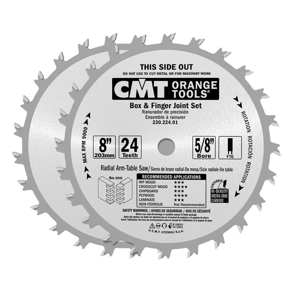 CMT 230.224.08 – BOX & FINGER JOINT SET 8″x24+24×5/8″