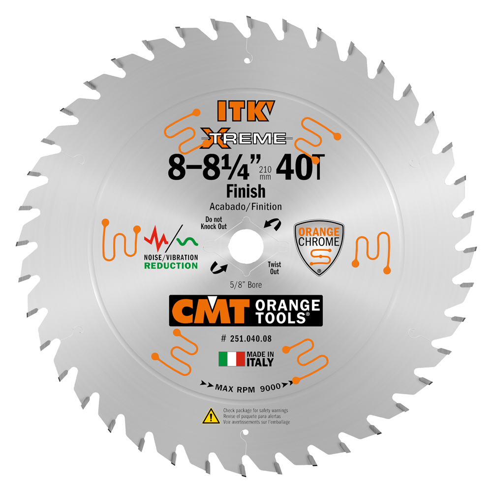 CMT 251.040.08 – ITK FINISH BLADE 8-1/4″x40x5/8″