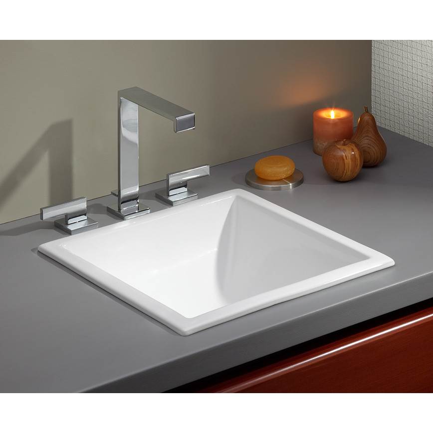 Cheviot 1179-WH Square Square Drop-In/Undermount Sink - White
