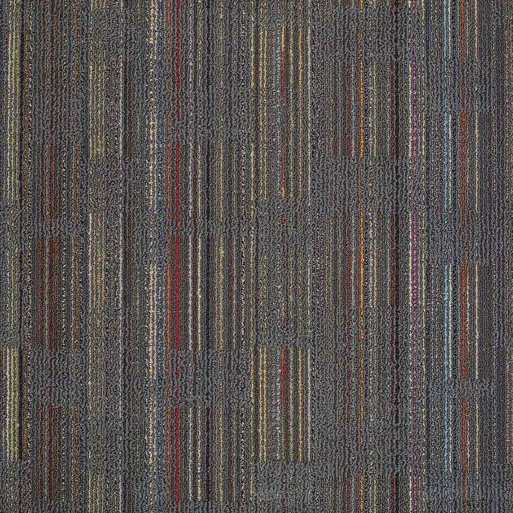 Invision Designer Cool Gray Loop 24 in. x 24 in. Modular Carpet Tile Kit (18 Tiles/Case)