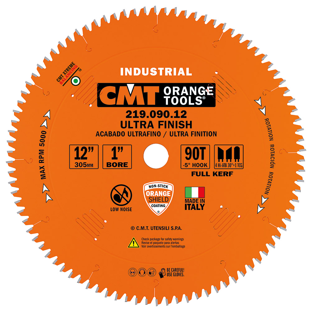 CMT 219.090.12 – COMPOUND MITER BLADE 12″x90 1″ BORE