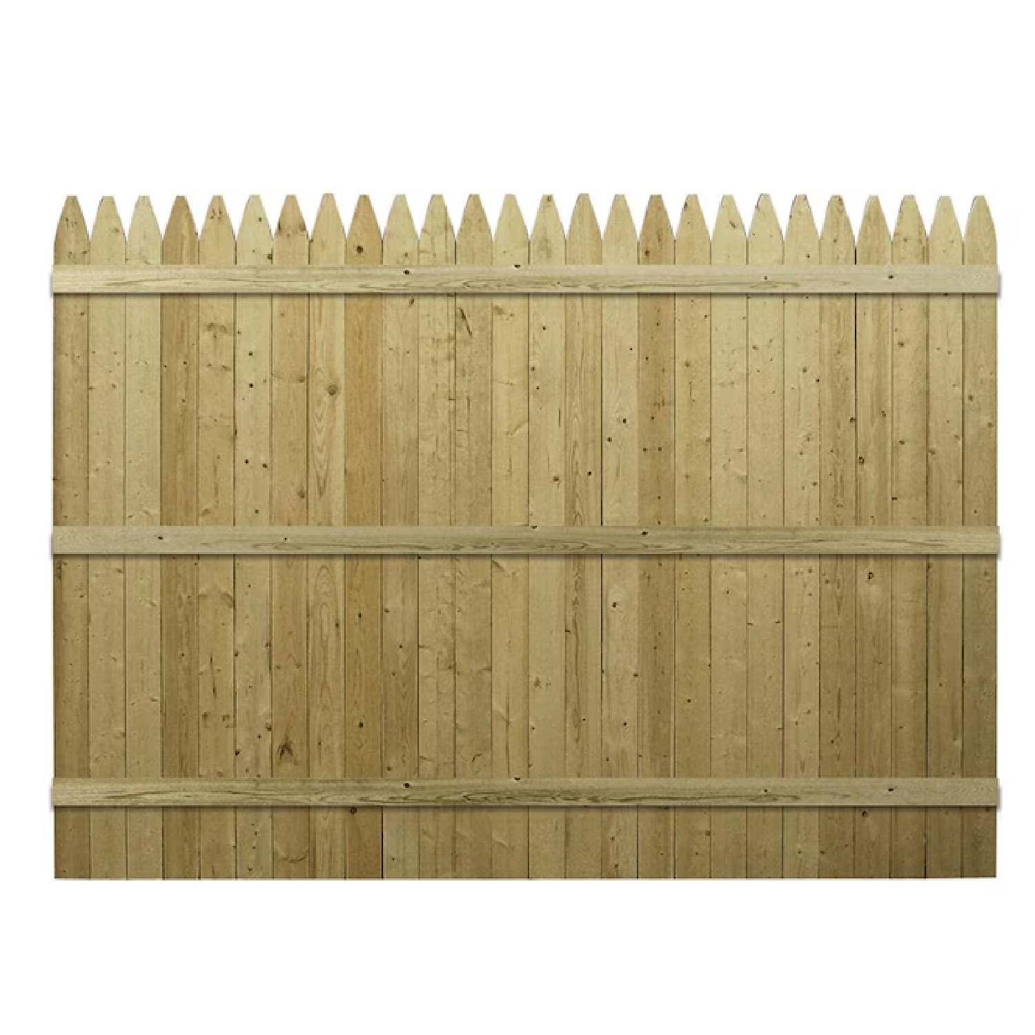 Severe Weather Barrette 6-ft H x 8-ft W Pressure Treated Spruce Pine Fir Gothic Wood Fence Panel
