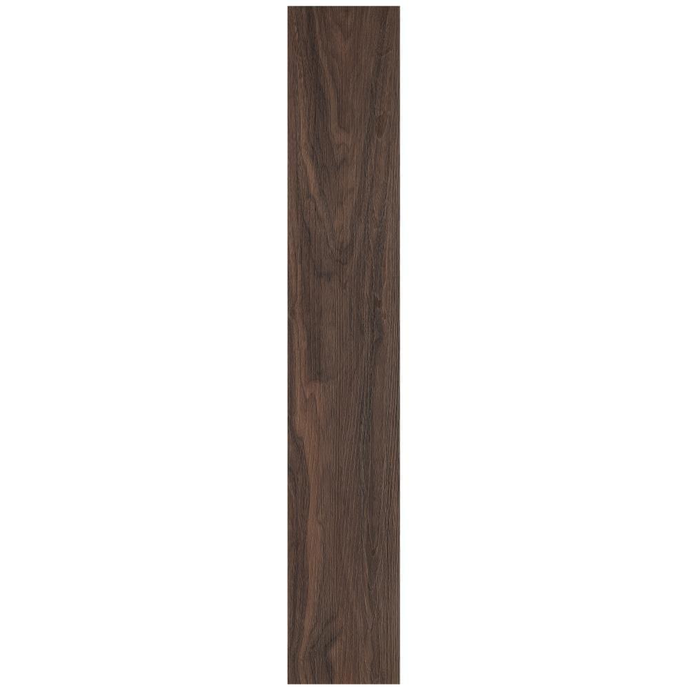 Achim Tivoli II Dark Walnut 6-in Wide x 2-mm Thick Water Resistant Peel and Stick Vinyl Plank Flooring (15-sq ft)