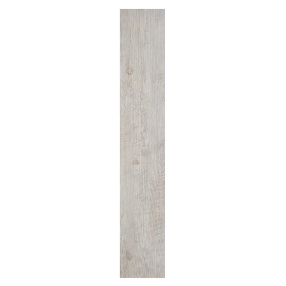 Achim Tivoli II Farmhouse White 6-in Wide x 2-mm Thick Water Resistant Peel and Stick Vinyl Plank Flooring (15-sq ft)