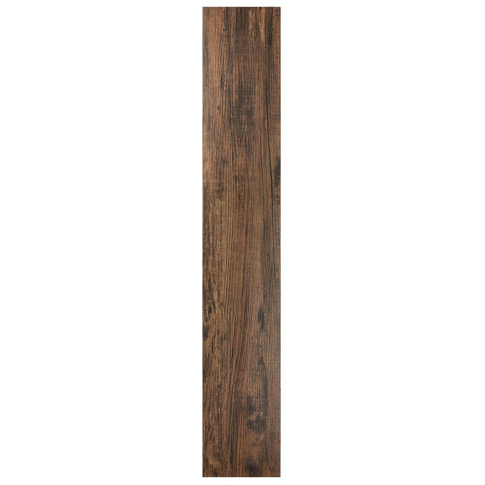Achim Tivoli II Mahogany 6-in Wide x 2-mm Thick Water Resistant Peel and Stick Vinyl Plank Flooring (15-sq ft)