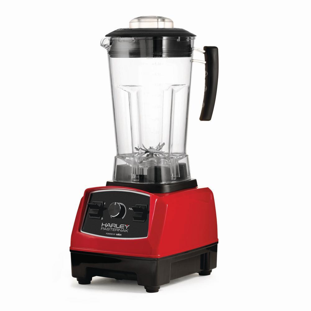 67.6 oz. 50-Speed Compact Harley Pasternak Red with Stainless Steel Blades Countertop Power Blender