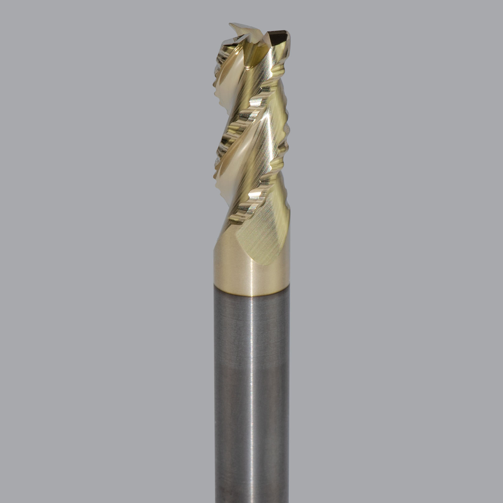 Onsrud AMC800393 Solid Carbide end mill 3FL 3/8 x 7/8 x 2-1/2 OAL 0.030 CR For ISO N Non-Ferrous, Aluminum, Brass, Bronze, Copper, 3/8 Shank, ZrN Coated