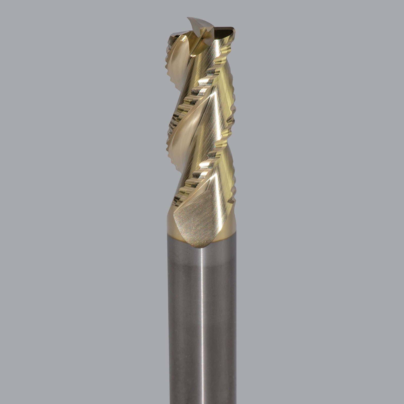 Onsrud AMC800399 Solid Carbide end mill 3FL 1/2 x 1-1/4 x 3 OAL 0.030 CR For ISO N Non-Ferrous, Aluminum, Brass, Bronze, Copper, 1/2 Shank, ZrN Coated