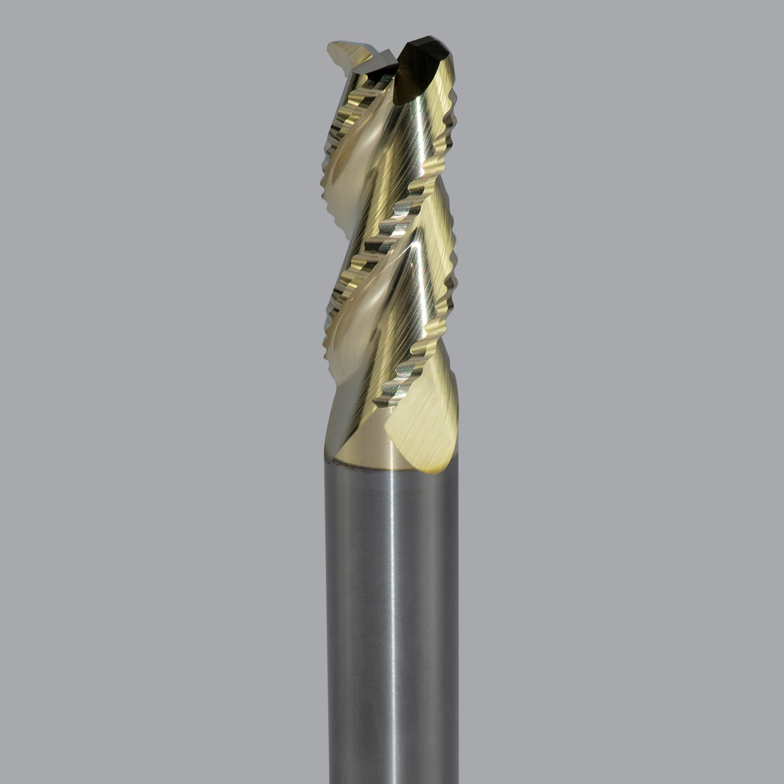 Onsrud AMC800401 Solid Carbide end mill 3FL 1/2 x 1-1/4 x 3 OAL 0.060 CR For ISO N Non-Ferrous, Aluminum, Brass, Bronze, Copper, 1/2 Shank, ZrN Coated