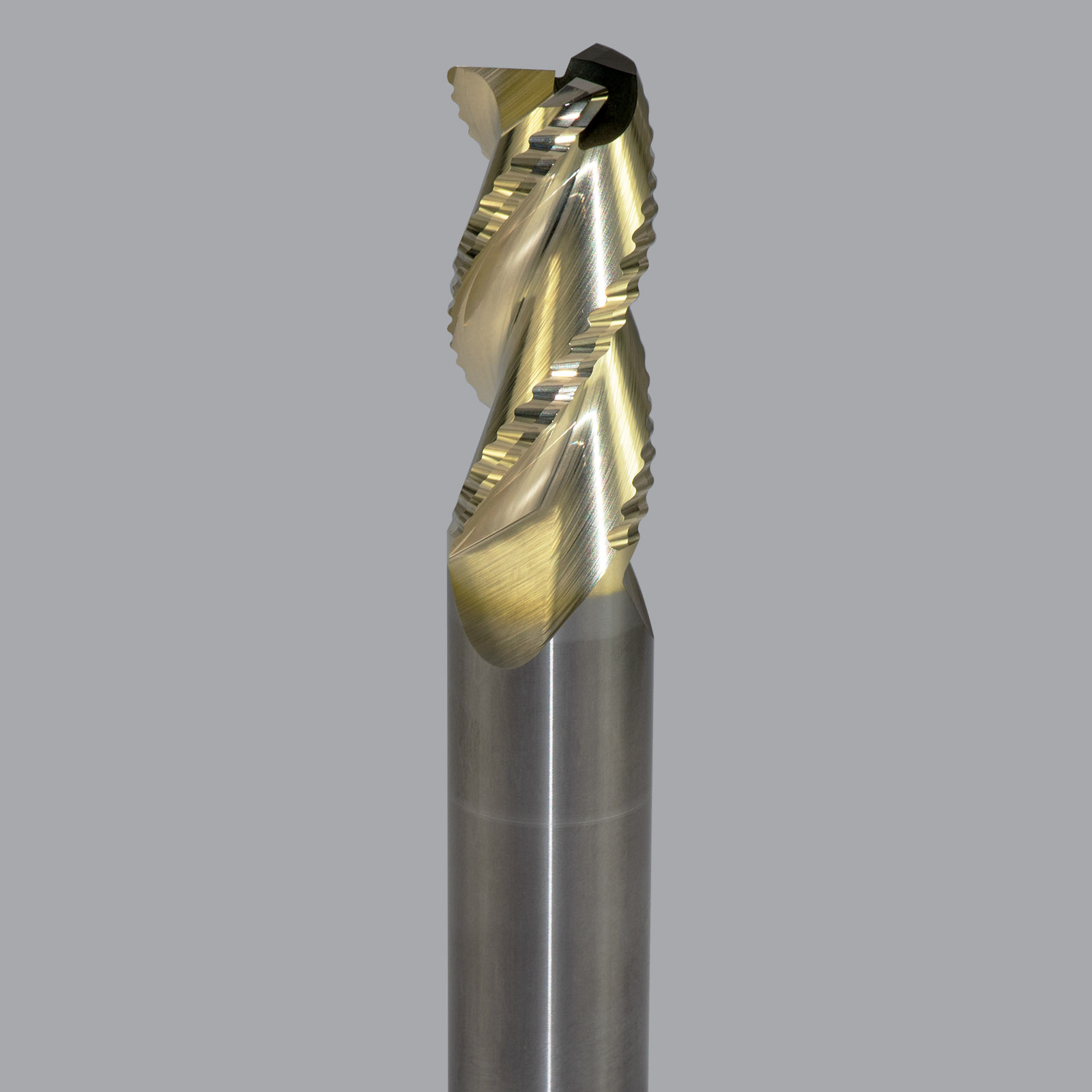 Onsrud AMC800411 Solid Carbide end mill 3FL 5/8 x 1-3/8 x 3-1/2 OAL 0.030 CR For ISO N Non-Ferrous, Aluminum, Brass, Bronze, Copper, 5/8 Shank, ZrN Coated