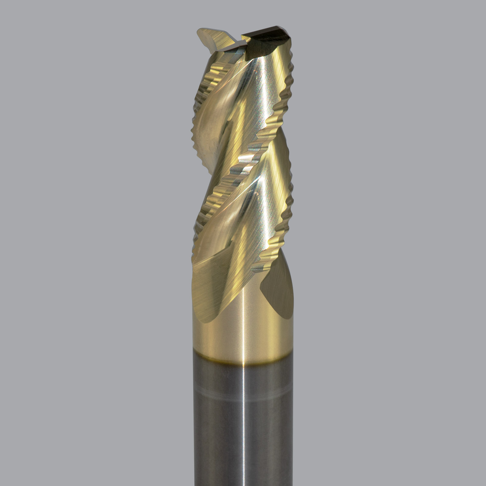 Onsrud AMC800413 Solid Carbide end mill 3FL 5/8 x 1-3/8 x 3-1/2 OAL 0.060 CR For ISO N Non-Ferrous, Aluminum, Brass, Bronze, Copper, 5/8 Shank, ZrN Coated