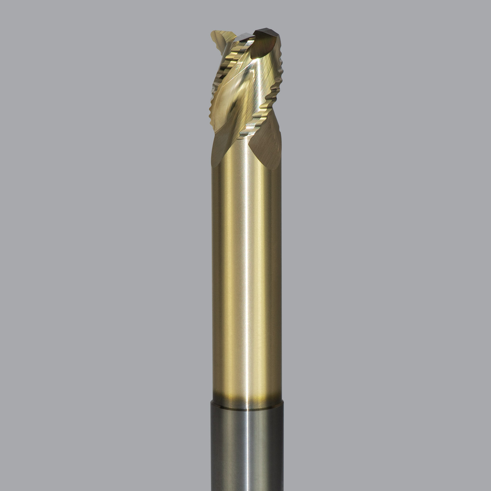 Onsrud AMC800425 Solid Carbide end mill 3FL 5/8 x 3/4 x 5 OAL 0.060 CR For ISO N Non-Ferrous, Aluminum, Brass, Bronze, Copper, 5/8 Shank, ZrN Coated