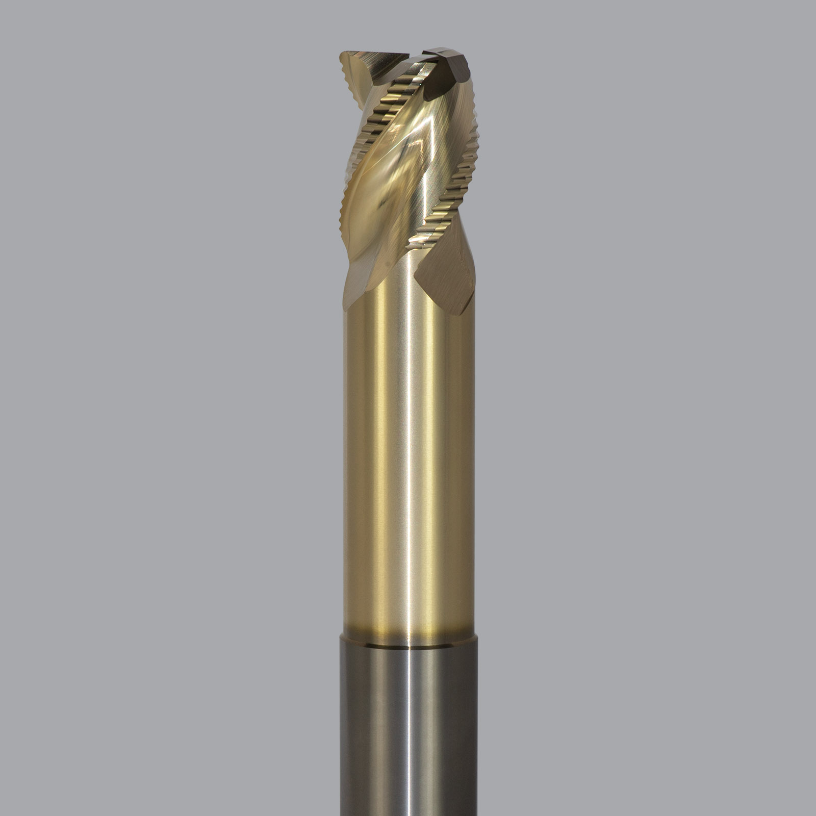 Onsrud AMC800461 Solid Carbide end mill 3FL 1/1 x 1-1/4 x 7 OAL 0.060 CR For ISO N Non-Ferrous, Aluminum, Brass, Bronze, Copper, 1/1 Shank, ZrN Coated