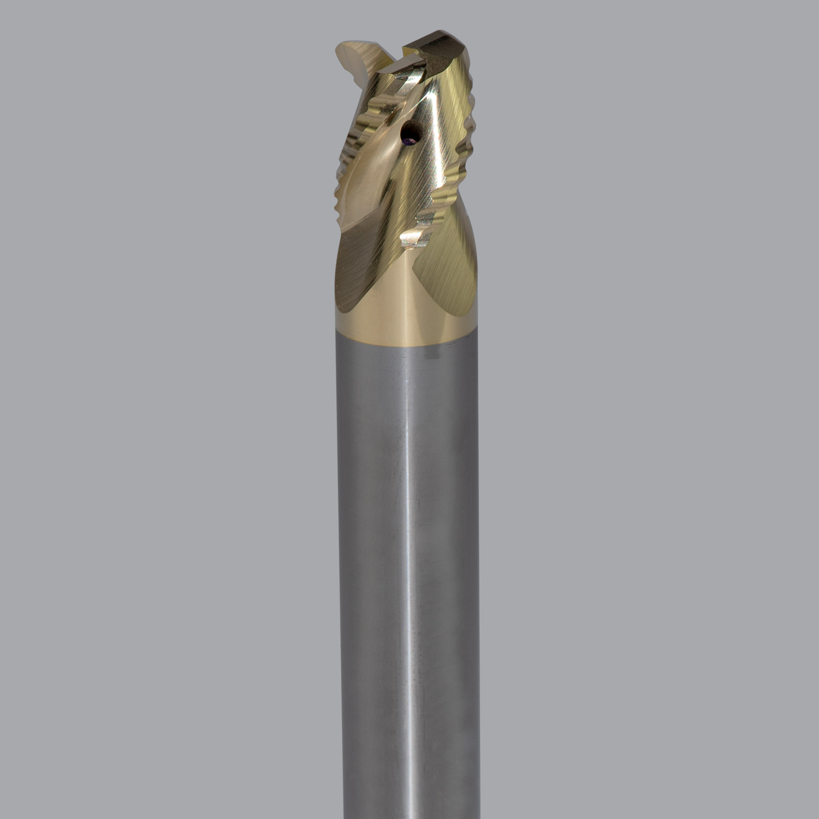 Onsrud AMC800469 Solid Carbide end mill 3FL 1/2 x 5/8 x 3 OAL 0.060 CR For ISO N Non-Ferrous, Aluminum, Brass, Bronze, Copper, 1/2 Shank, ZrN Coated