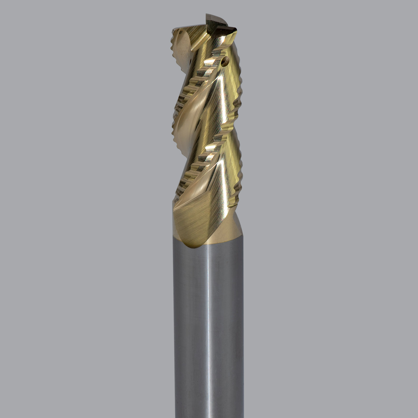 Onsrud AMC800471 Solid Carbide end mill 3FL 1/2 x 1-1/4 x 3 OAL 0.030 CR For ISO N Non-Ferrous, Aluminum, Brass, Bronze, Copper, 1/2 Shank, ZrN Coated