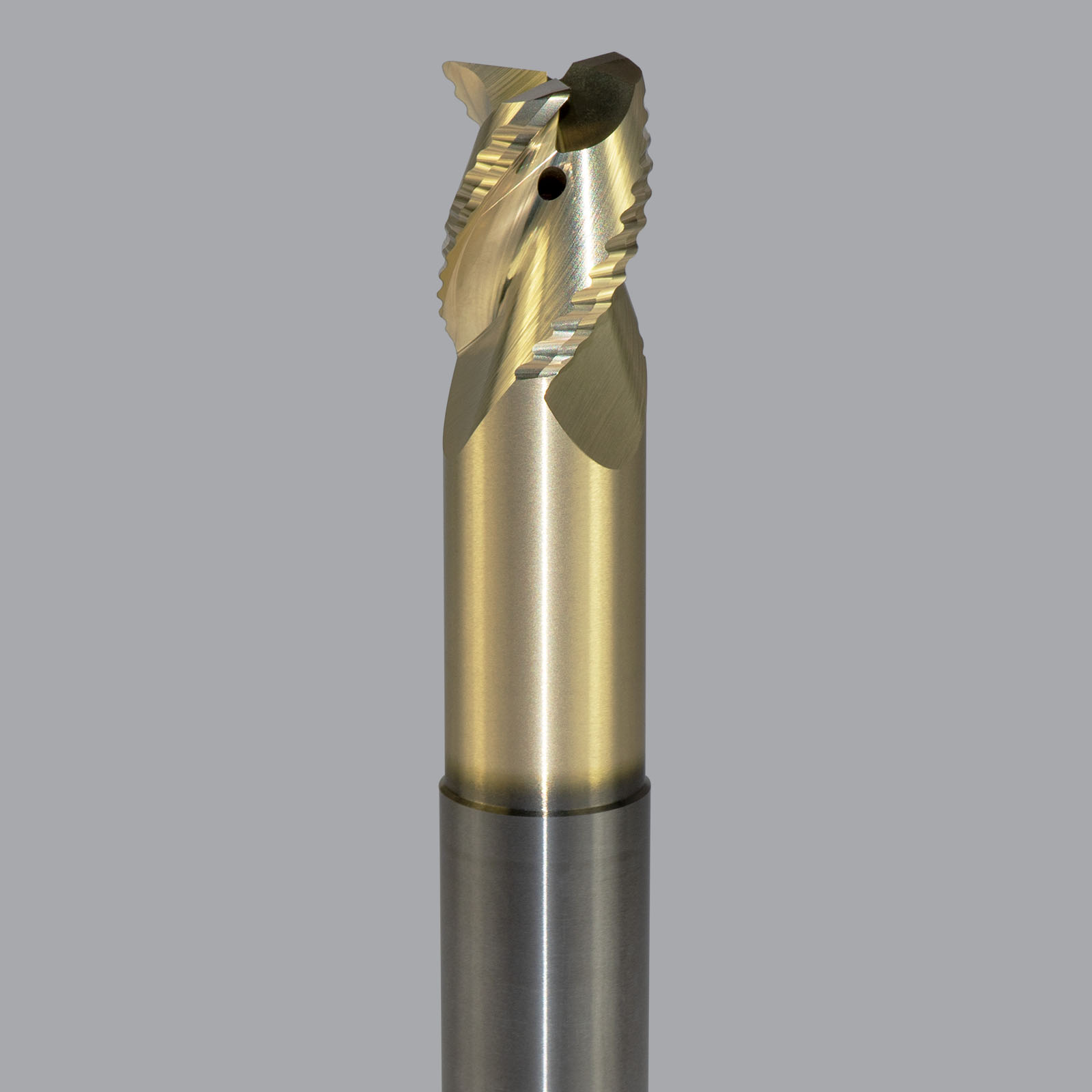 Onsrud AMC800491 Solid Carbide end mill 3FL 5/8 x 3/4 x 4 OAL 0.030 CR For ISO N Non-Ferrous, Aluminum, Brass, Bronze, Copper, 5/8 Shank, ZrN Coated