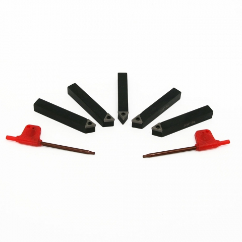 Turning Tools, 3/8" Indexable, 5 Piece Set