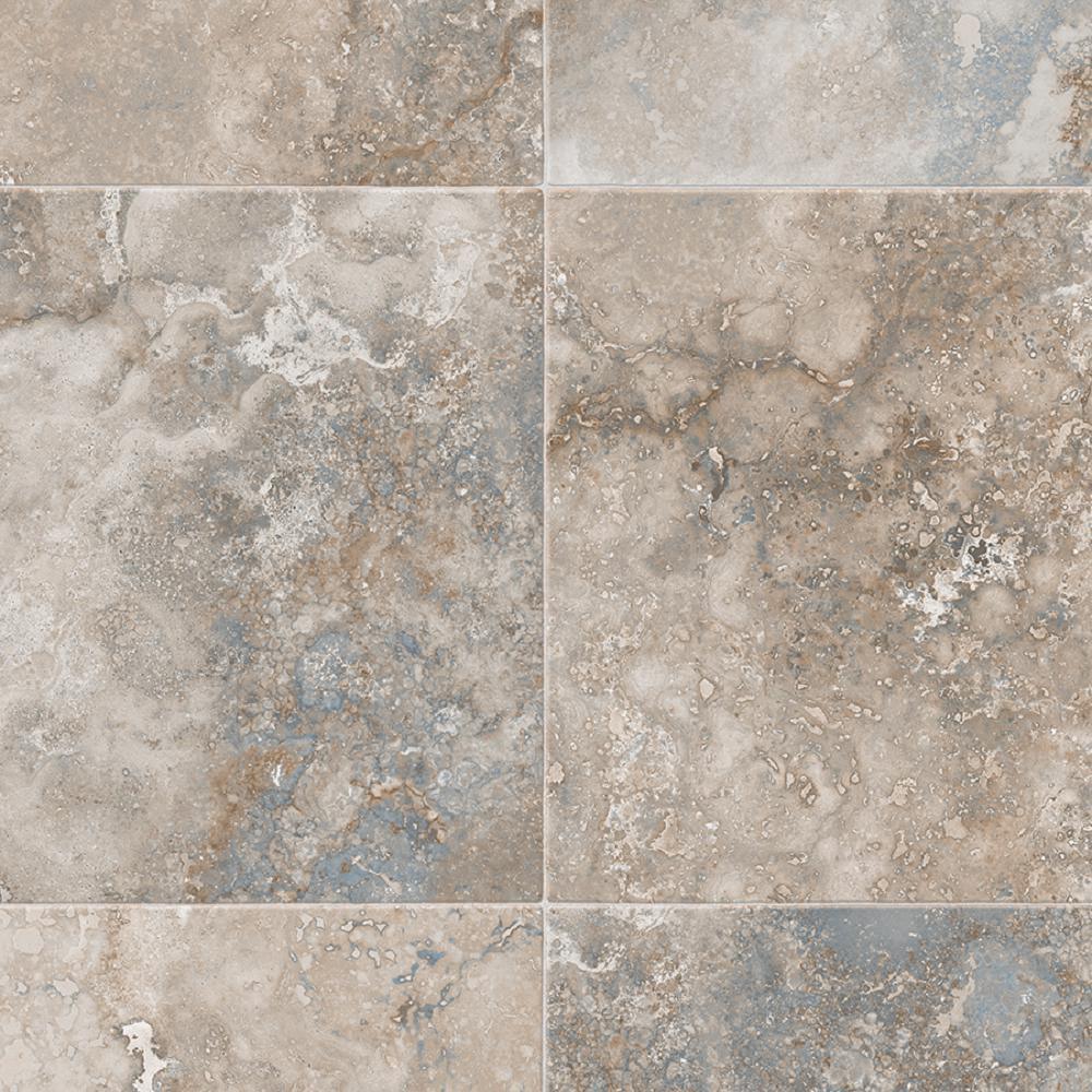 IVC Kara Medium Grey Residential Vinyl Sheet, Sold by 13.2 ft. Wide x Custom Length