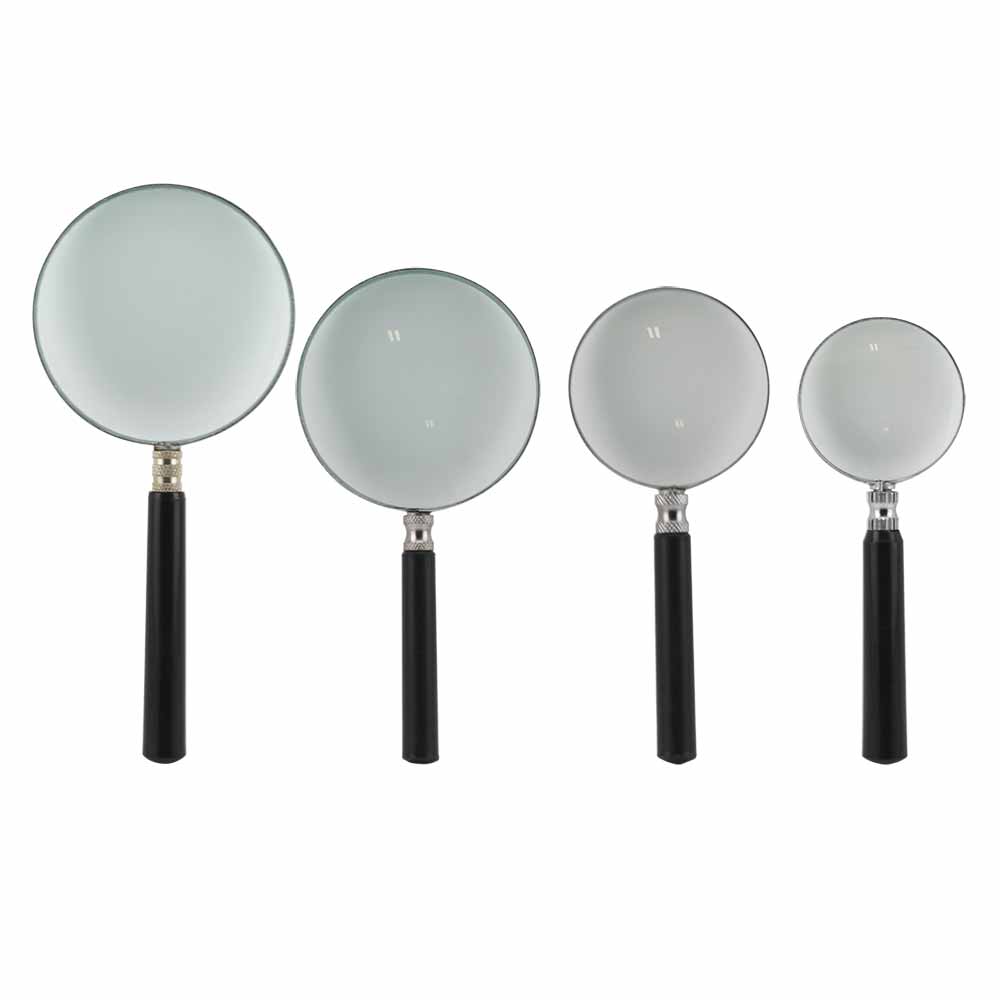 4pc High Power Magnifying Glass Set (3.5X, 2.5X, 2.25X)