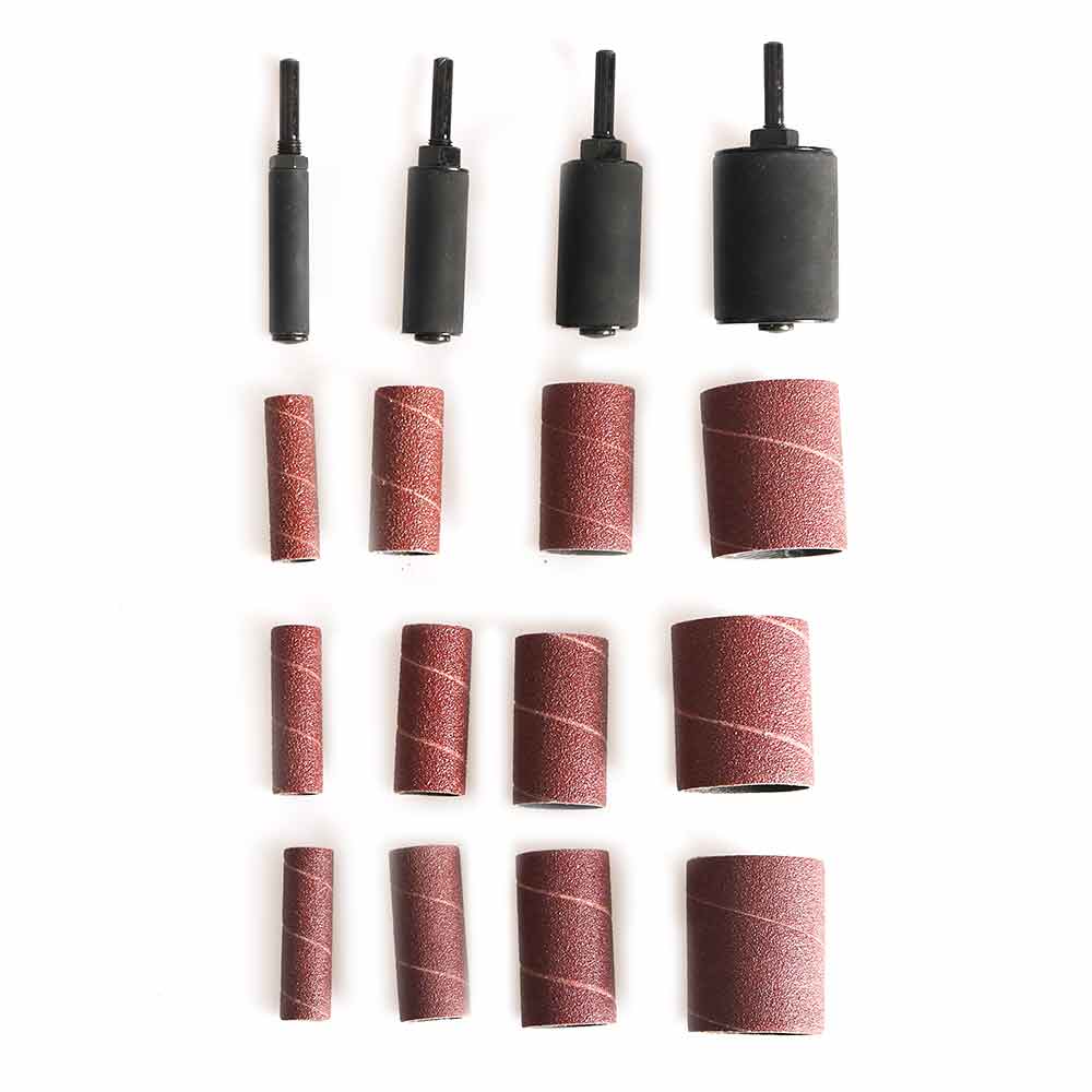 16-Piece 2 Inch Long EVA Material Sanding Drum & Sleeves Set Kit