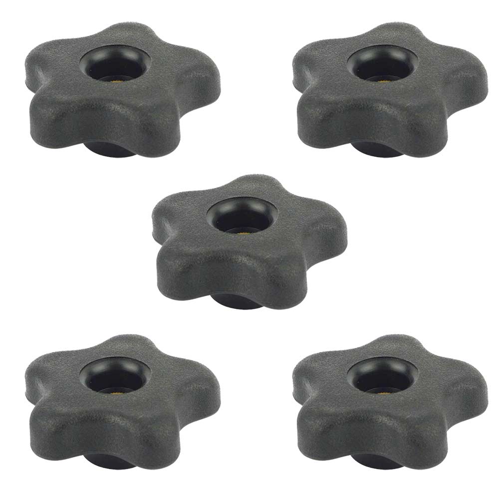 5 Star Thru Knob Thread 1/4-20 (5/PK)