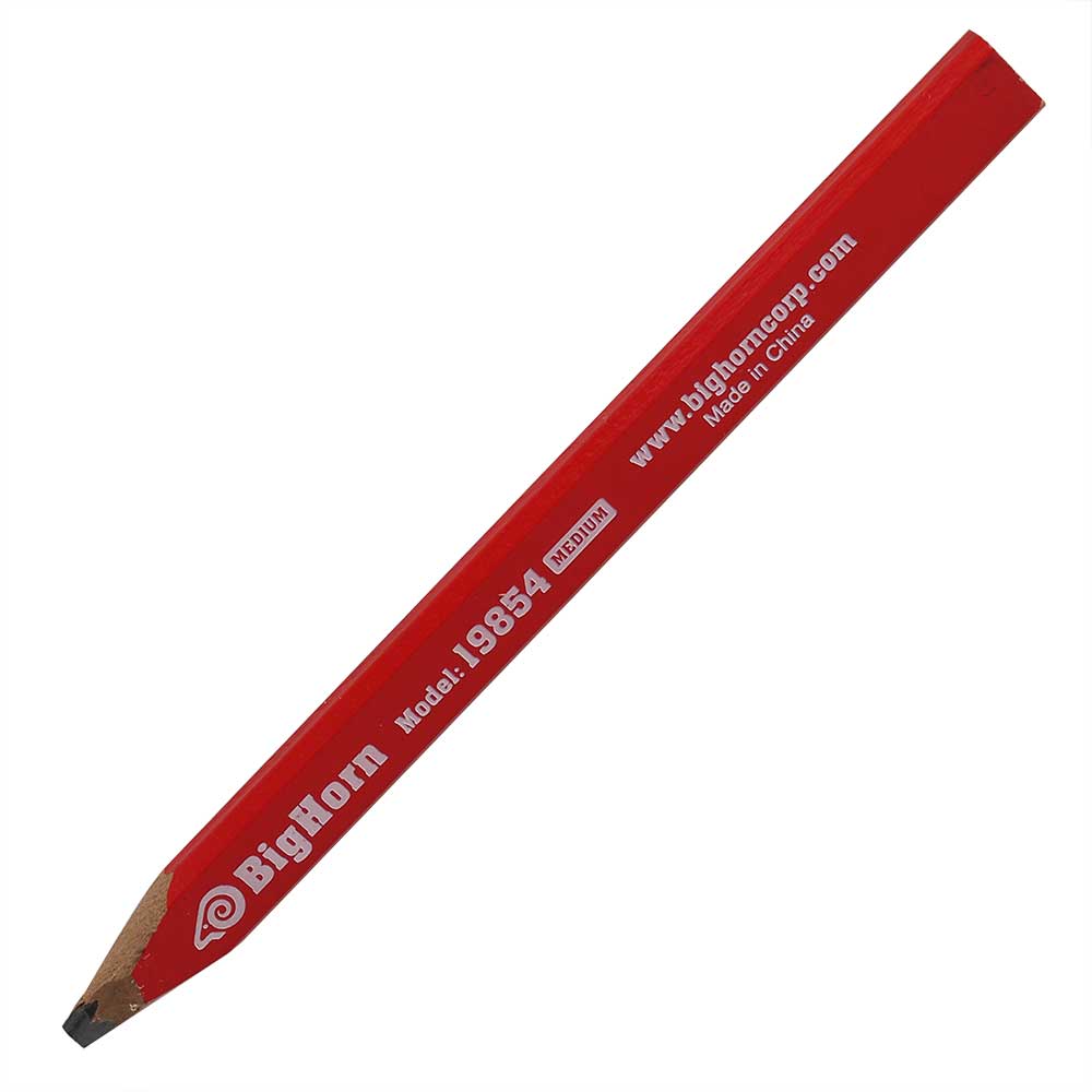 7 Inch Long x 9/16 Inch Wide Carpenter’s Pencil – 12/Pack