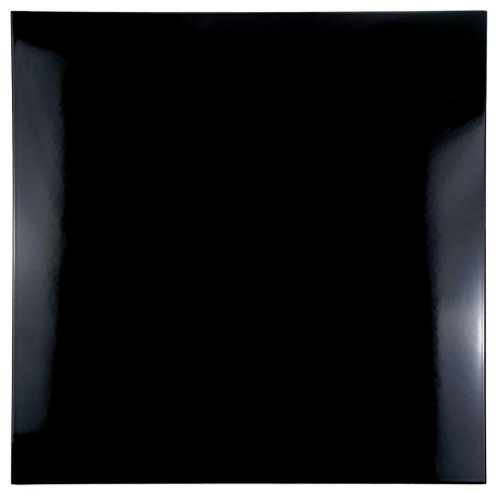 Merola Tile Piano Black 17-7/8 in. x 17-7/8 in. Ceramic Floor and Wall Tile (11.33 sq. ft. / case)