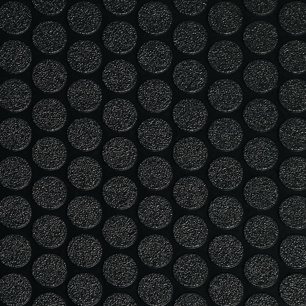 G-Floor Small Coin 8.5 ft. x 22 ft. Midnight Black Commercial Grade Vinyl Garage Flooring Cover and Protector