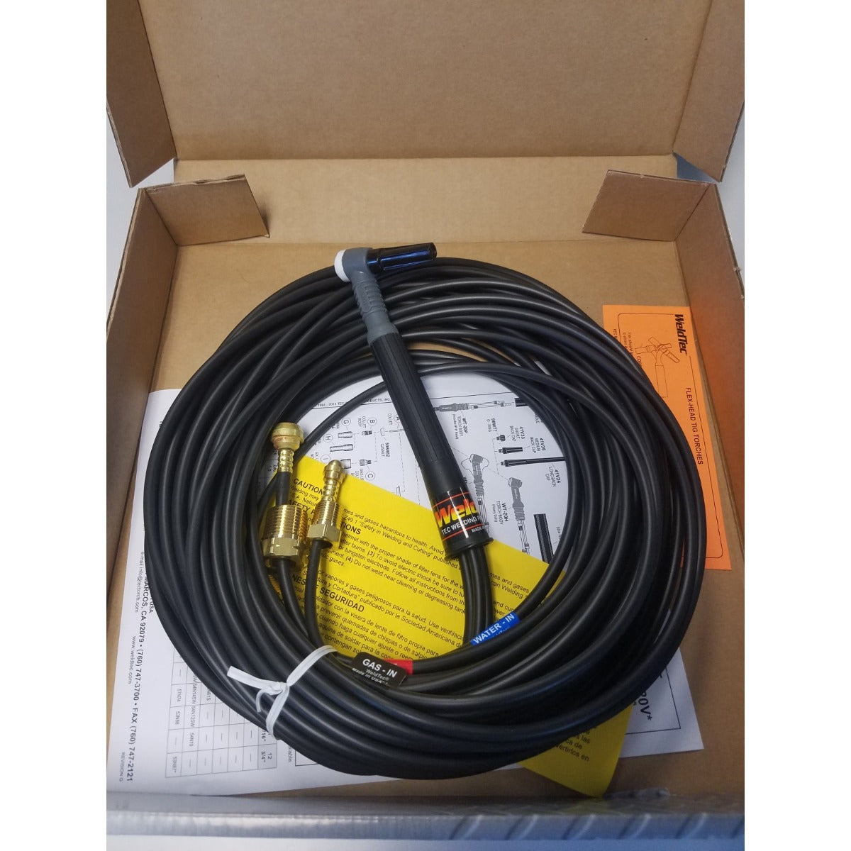 Weldtec Amp Water Cooled TIG Torch 12' (WT-20-12)