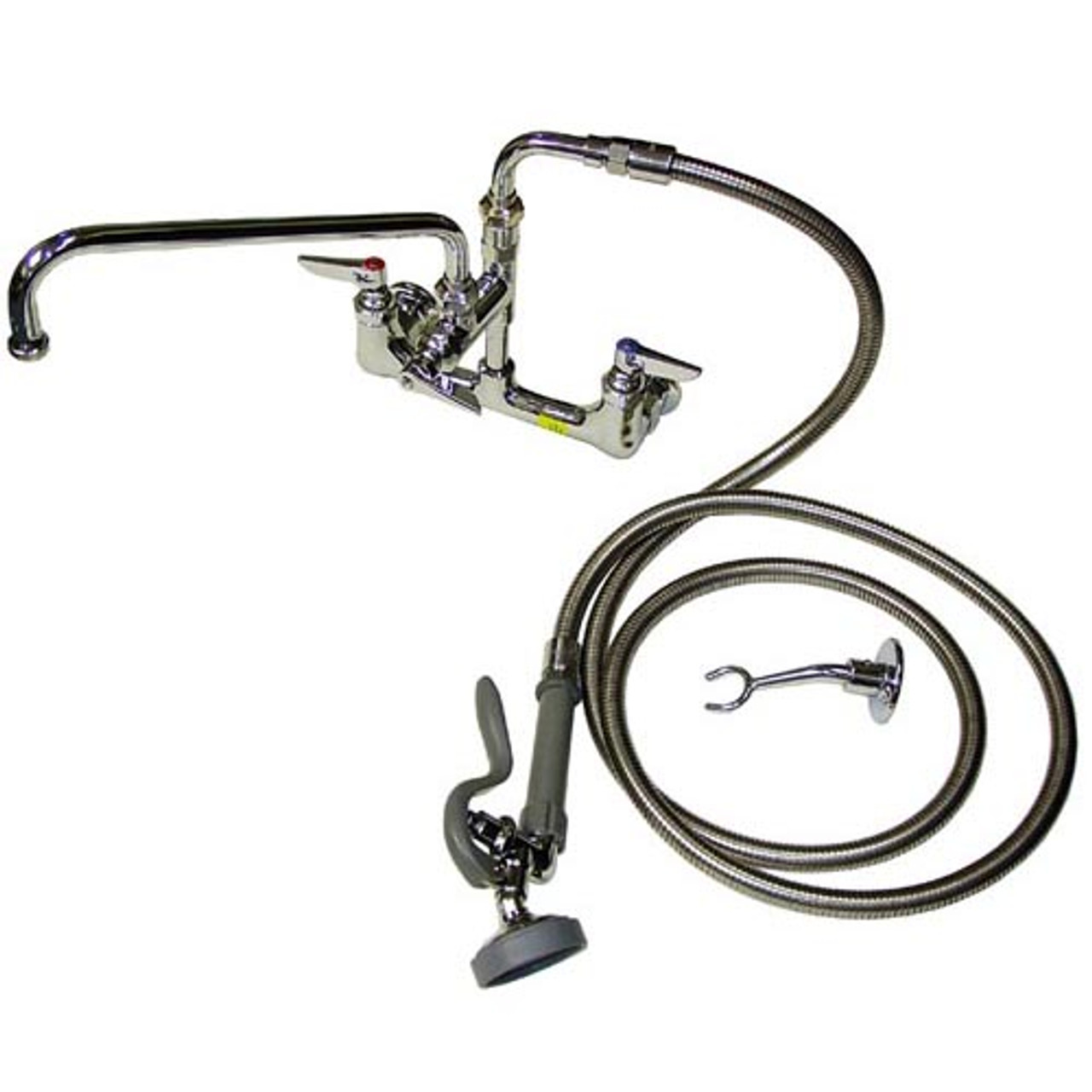 B-0175 - T&S Brass - Wall Mount Faucet and Spray Assembly