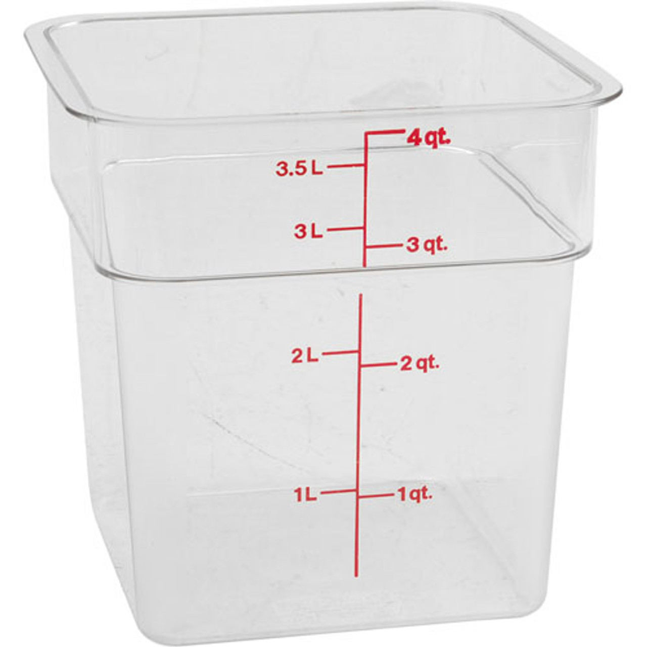 4SFSCW135 - Cambro - 4 qt CamSquare® Food Storage Container